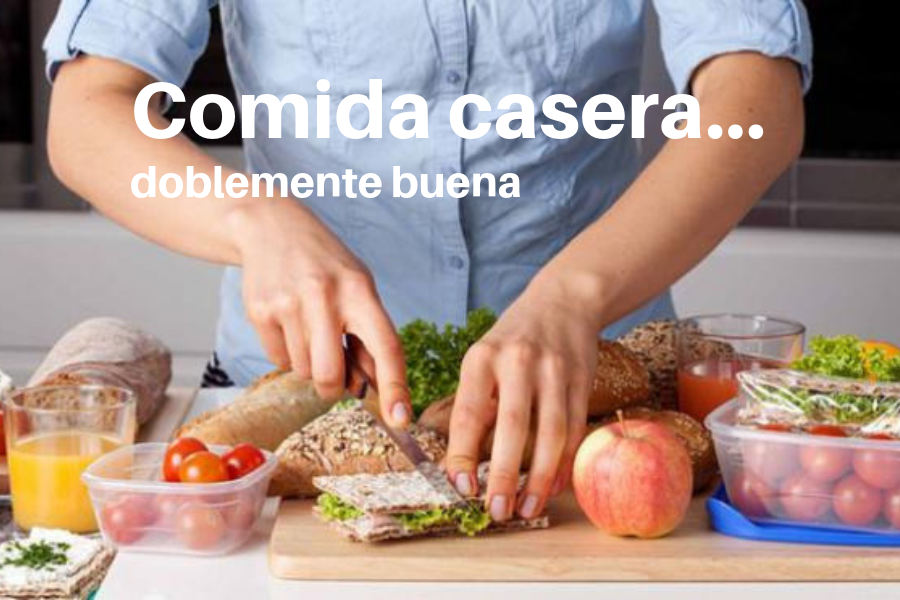 Comida casera, doblemente buena